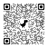 A qr code with a dinosaur

Description automatically generated
